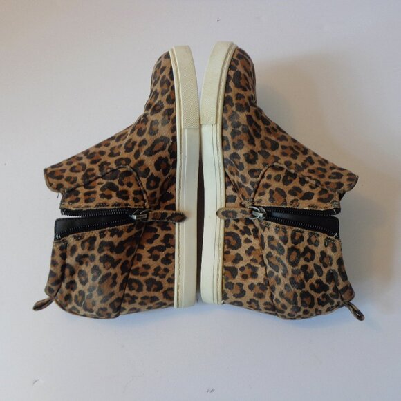 Susina Wedge Bootie Leopard Print Side Zip Womens Shoes Size 7M - Picture 4 of 9